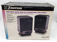 Emerson 2-Way Bass Reflex Surround Sound Speakers