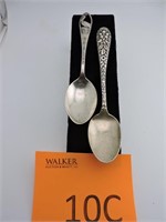 Two Sterling Silver Spoons