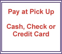 Pay at pick up