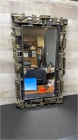 Unique Framed Mirror 17" Wide X 29" High