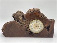 Mid Century Wood Desk Clock