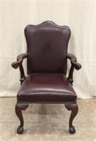 CHIPPENDALE STYLE ARM CHAIR