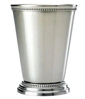 8 PCS 2.95IN MINT JULEP CUP SHINEY SILVER