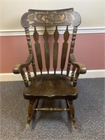 Vintage Pine Tavern Rocking Chair