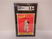 1958 TOPPS MICKEY MANTLE #487 ALL STAR. SGC 1.5