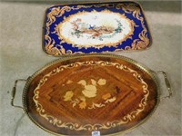 ornate serving trays (2)