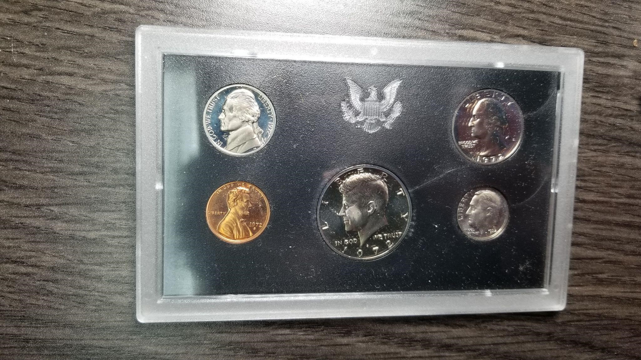 1972 5 Coin Proof Set