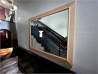 FRAMED BEVELED 47"X37" WALL MIRROR