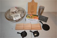 Taco Holders, Bacon Press,Cast Iron, More Kitchen