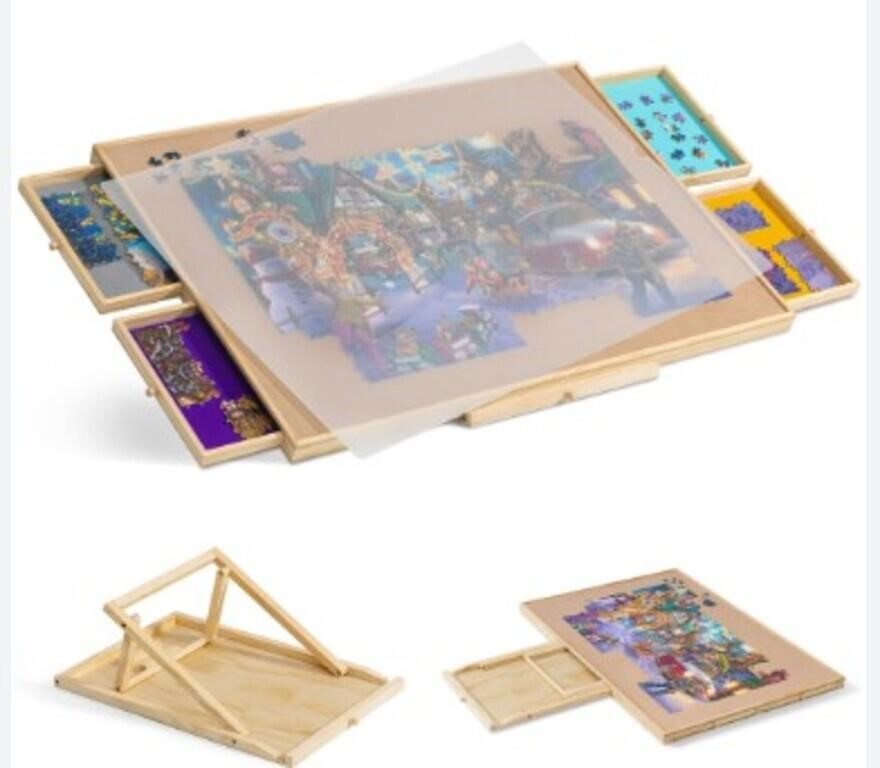 K Jigsaw Puzzle Table With Integrated