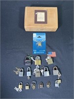 Box w/ Brass Locks & Keys (15)