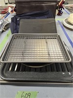 Briefcase bag metal cooking trays