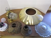 Vintage light fixtures and parts