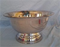 Silver plated punch bowl