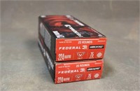 (2) Boxes Federal .224 Valkyrie 75GR TMJ Ammo