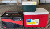 J - INSULATED BAG & 2 COOLERS (G3)