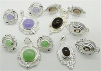(4) Matching Sets of Necklace Pendants & Earrings