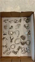 27 pairs of Earrings-Silver- some 925