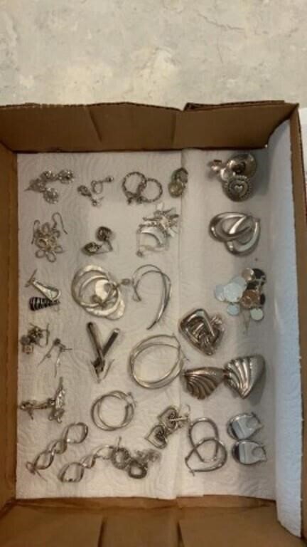 27 pairs of Earrings-Silver- some 925