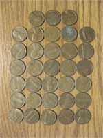 Thirty-three Pre-1982 Copper Pennies