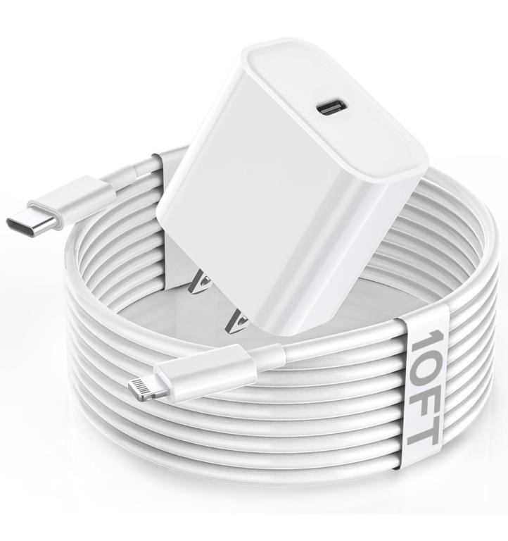 Apple Fast Charger, 10FT Extra Long