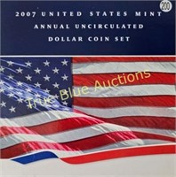 2007 US Mint Annual Unc Dollar Coin Set