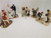 lot of Norman Rockwell figurines