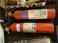 2 fire extinguishers