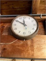 Old General Electric Glass Faced Clock.
