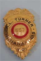 R.L. Turner Indianapolis F.D. Badge