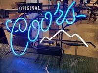 Coors Beer Neon Sign, New