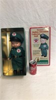 Texaco station attendant doll in the box