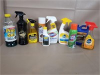 Opened Cleaning Products