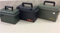 Set of 3 Plastic Ammo Carrying Containers