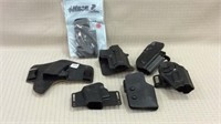 Set of 7 Plastic Holsters Including