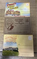 E2) vintage souvenir postcard folder lot corn