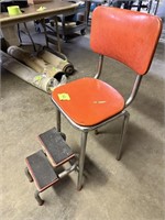 Retro Kitchen Chair with Steps