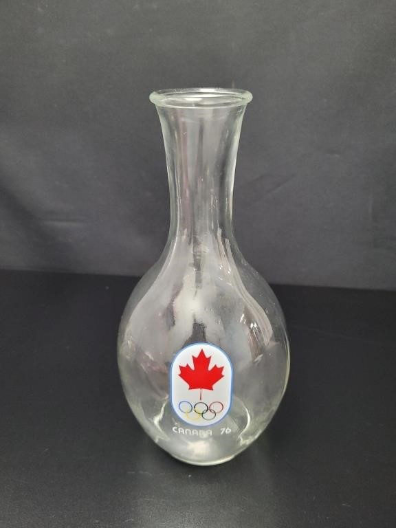 Montreal 1976 Olympics Glass Decanter Carafe