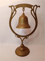 Vintage Brass Bell on a Stand