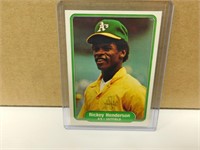 1982 Fleer Ricky Henderson #92 Baseball Card