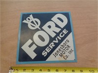 METAL SIGN 8"X8" FORD SERVICE