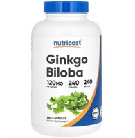NEW Nutricost, Ginkgo Biloba, 120 mg, 240 Capsules