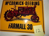 McCormick Deering Farmall 30 metal art sign 14x11