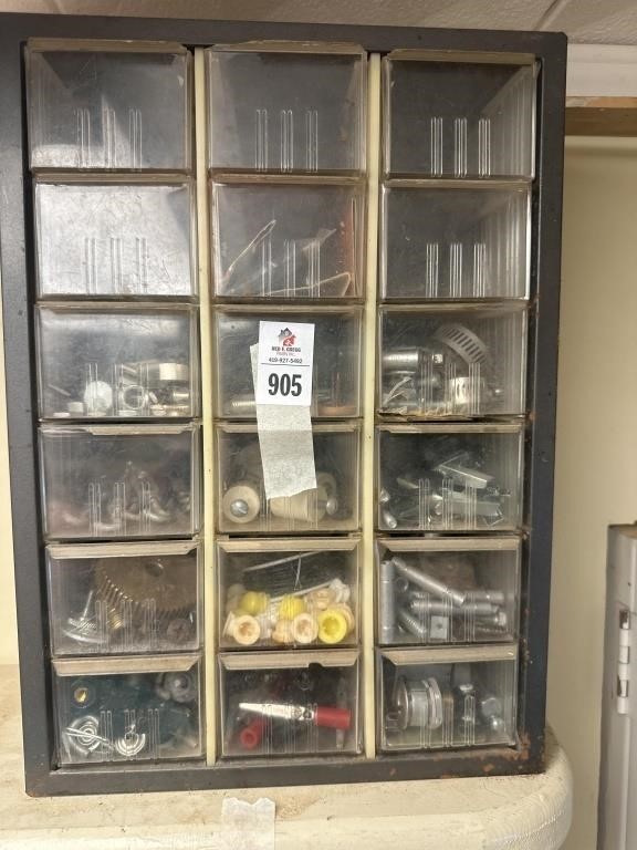 Organizer with contents