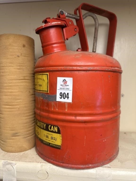 1 gal Gas can , foam rings