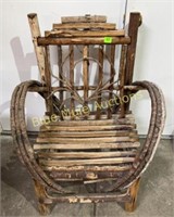 Willow chair-35.5"tall,25”deep,29”across
