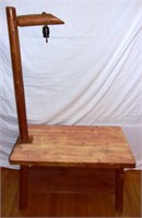 Rustic Craft table/ lamp.