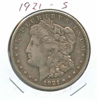 1921-S Morgan Silver Dollar