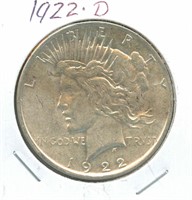 1922-D Peace Silver Dollar