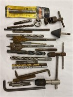 Lot of Various Size Drill Bits & More